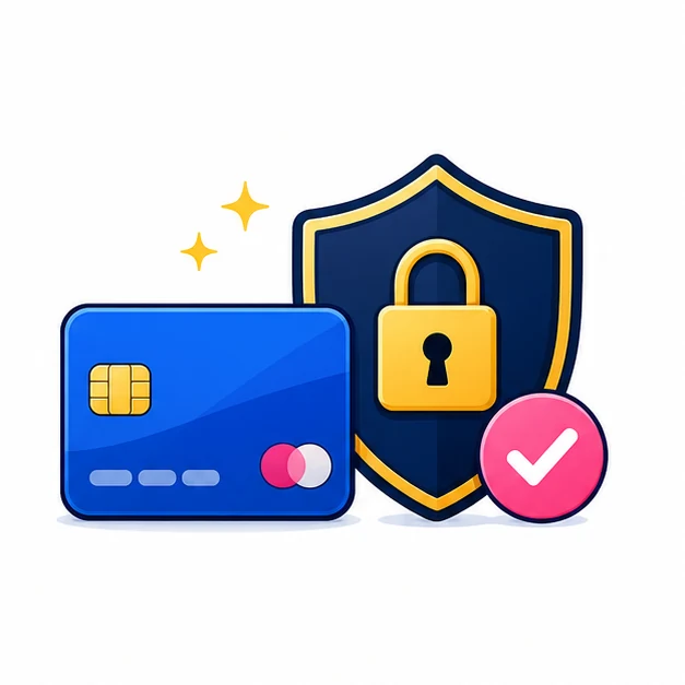 Ícone 2D de pagamento protegido