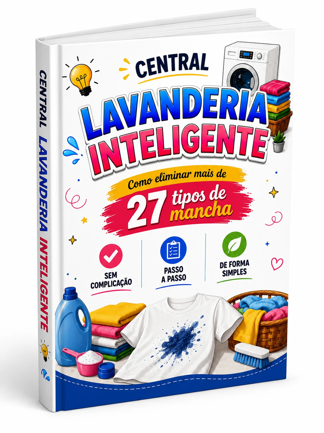 Capa em 3D do Manual da Lavanderia Inteligente